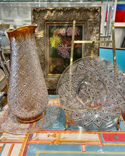 Load image into Gallery viewer, Baccarat Crystal Pitcher and Desert Plate Set
