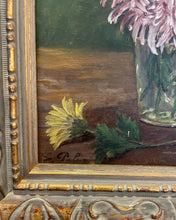 Load image into Gallery viewer, French Still Life Oil Painting of Mums
