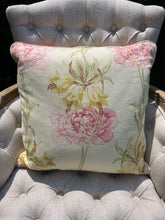 Load image into Gallery viewer, Pink peony throw pillow
