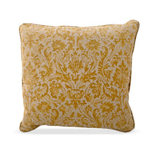 Load image into Gallery viewer, Gold and ivory, leaf and vine throw pillow
