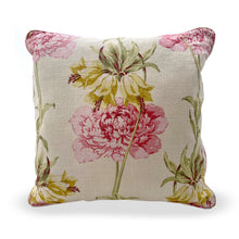 Load image into Gallery viewer, Pink peony throw pillow
