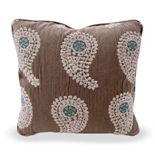 Load image into Gallery viewer, Paisley tablecloth and matching 1-pillow set
