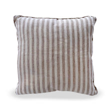 Load image into Gallery viewer, Striped linen tablecloth and matching 2-pillow set
