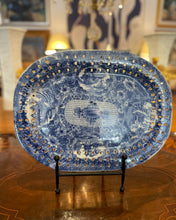 Load image into Gallery viewer, Blue &amp; White Porcelain Platter
