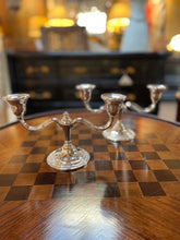 Load image into Gallery viewer, Wild Rose Sterling Silver Candelabra (Set of two candlesticks)
