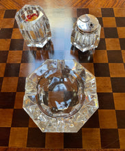 Load image into Gallery viewer, Baccarat 3-piece Crystal and Silver Ashtray set
