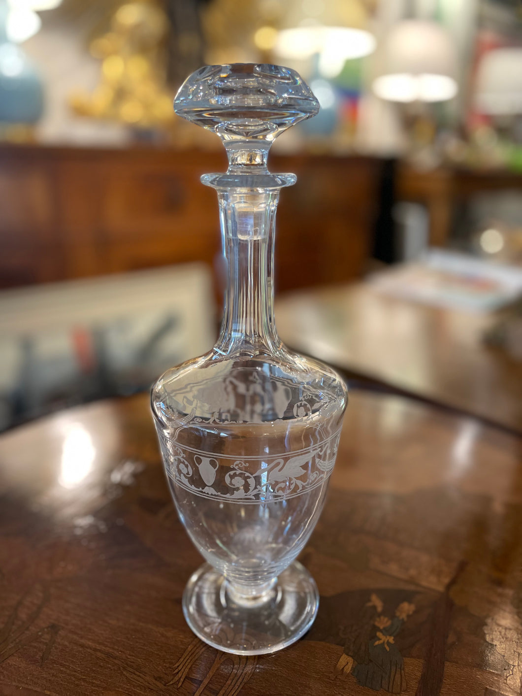 Baccarat Etched Decanter