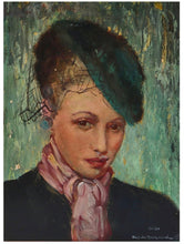 Load image into Gallery viewer, Guy De Marquand Oil on Board, Portrait of Gigi
