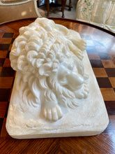 Load image into Gallery viewer, Italian Carrera Marble Lion Sculpture
