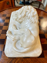 Load image into Gallery viewer, Italian Carrera Marble Lion Sculpture
