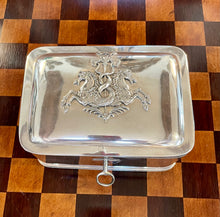 Load image into Gallery viewer, Austrian Sterling Silver Sugar Box with Crest
