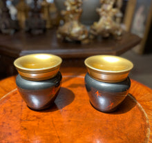 Load image into Gallery viewer, Italian Wood Painted Cache Pots (Pair)
