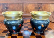 Load image into Gallery viewer, Italian Wood Painted Cache Pots (Pair)
