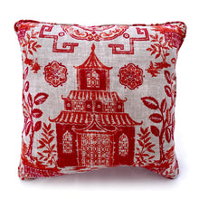 Load image into Gallery viewer, Chinoiserie tablecloth and matching 2-pillow set
