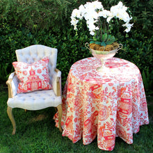 Load image into Gallery viewer, Chinoiserie tablecloth and matching 2-pillow set
